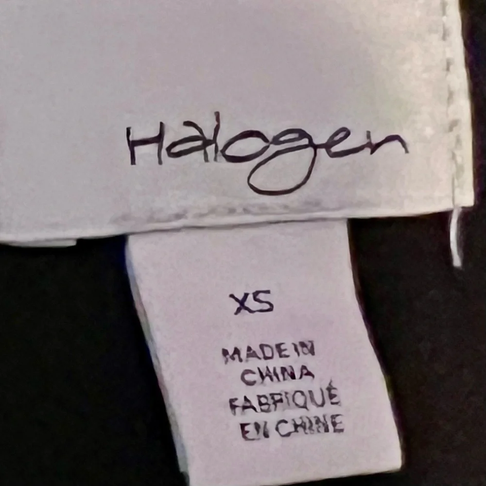 Halogen Black Asymmetrical Blazer with Zip Pockets Size XS - Picture 4 of 5